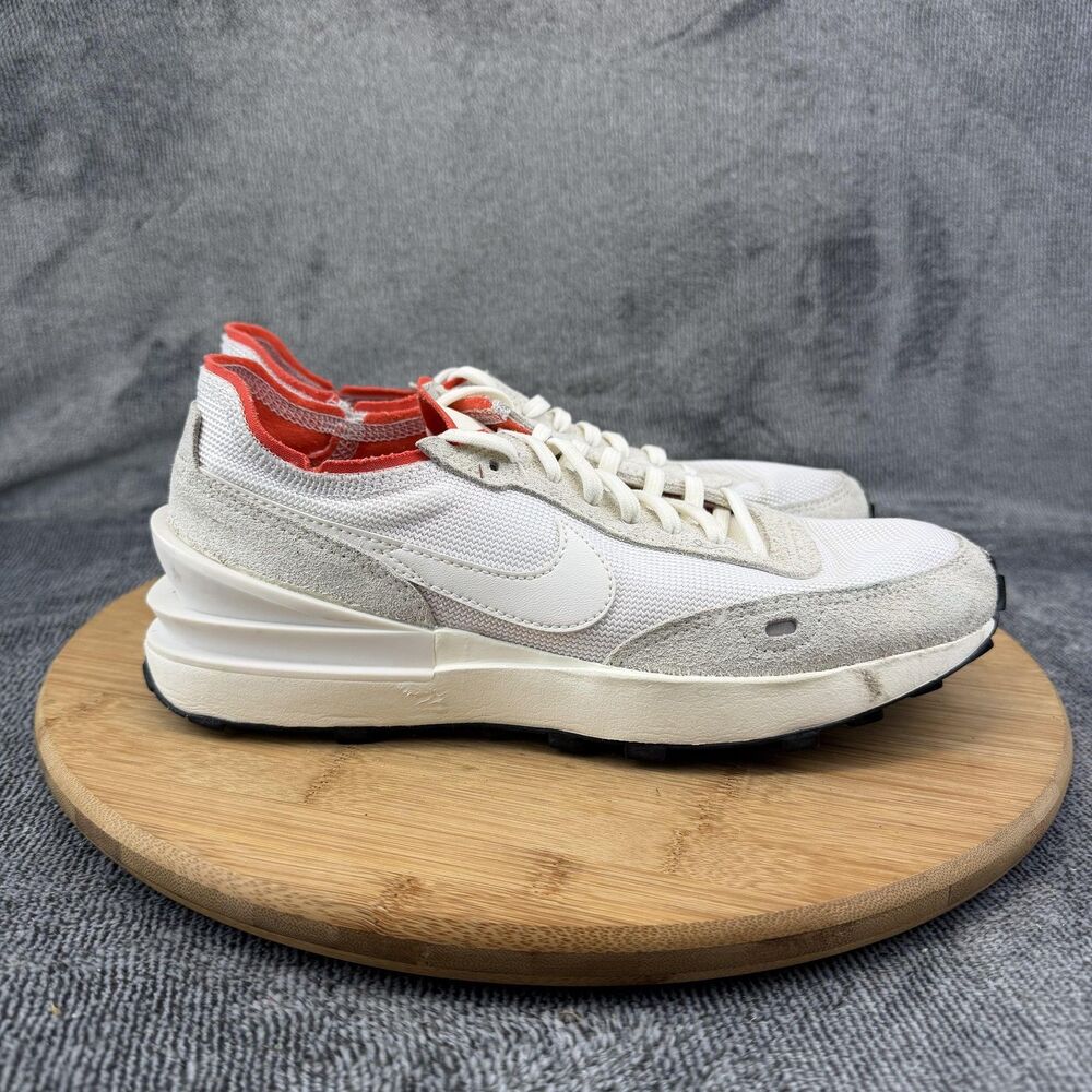 Nike Running Shoes Womens Size 7.5 White Red Mesh Sneakers Athletic DX2929-101